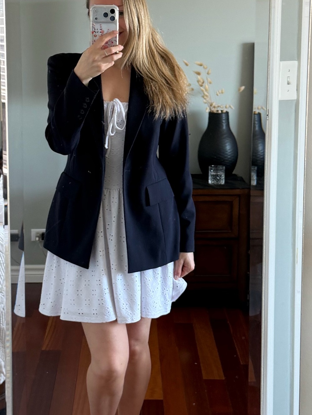 Ellen Tracy Navy Blue Blazer Size 2